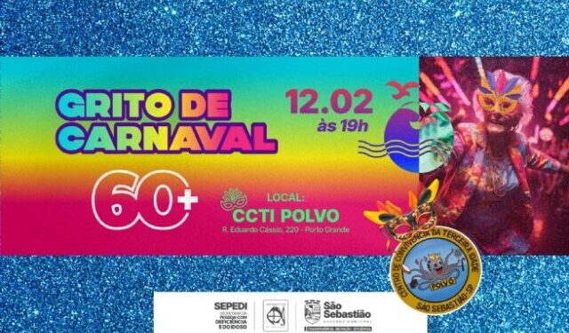 Prefeitura de São Sebastião promove eventos de Carnaval voltados à pessoa idosa e à inclusão social
