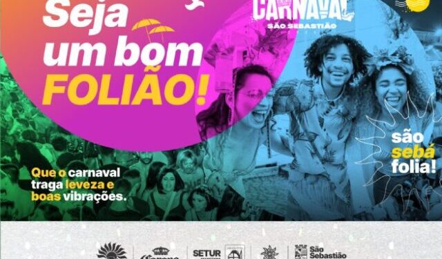 Prefeitura de São Sebastião lança campanha Seja um Bom Folião e reforça cultura de respeito, segurança e cuidado coletivo no Carnaval