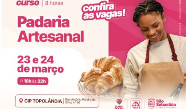 Fundo Social abre inscrições para 1º Curso de Padaria Artesanal com foco em geração de renda