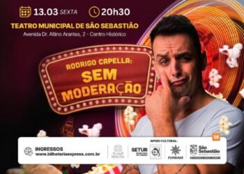 Rodrigo Capella apresenta “Sem Moderação” em São Sebastião