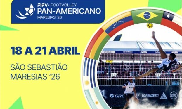 São Sebastião recebe elite do futevôlei no Pan-Americano 2026 neste fim de semana