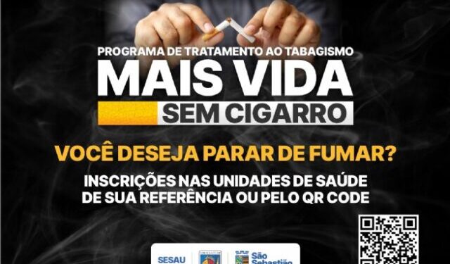 São Sebastião lança programa para tratamento do tabagismo na rede pública de saúde