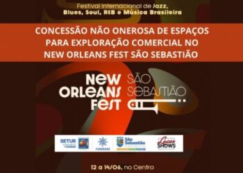 Prefeitura abre inscrições para concessão de espaços no evento ‘New Orleans Fest São Sebastião 2026’