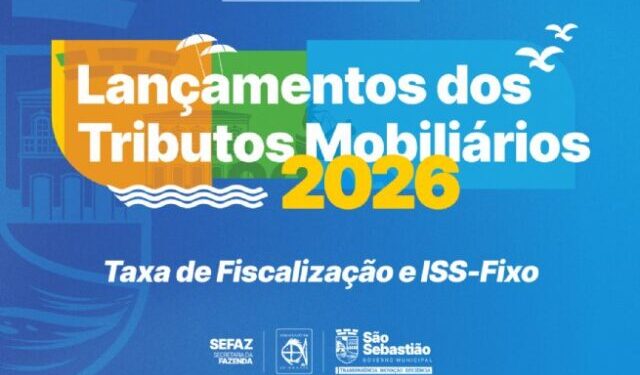 Carnês da Taxa de Fiscalização e do ISS-Fixo 2026 já estão disponíveis no portal da Prefeitura
