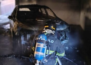 Prefeitura de São Sebastião atua em apoio ao combate a incêndio envolvendo veículo elétrico