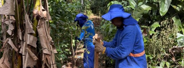Prefeitura recupera área no Mar Verde e fecha trilha usada para furtos e caça ilegal