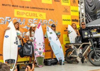 Nova geração do surfe brasileiro mostra alto nível no Rip Curl GromSearch Brasil São Sebastião