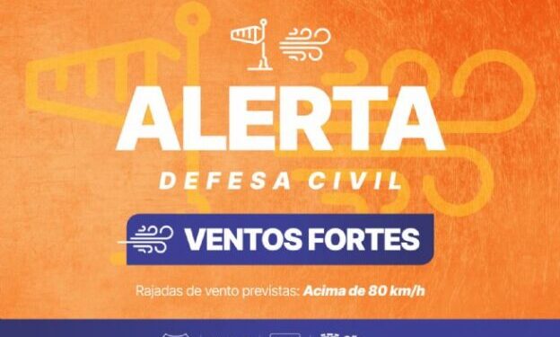 Defesa Civil alerta para ventos de mais de 80 km/h e reforça orientações à população de São Sebastião