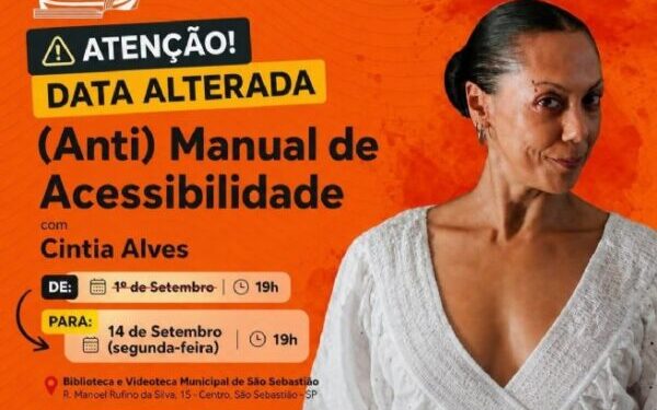 Atividade gratuita, que marca o início do Território da Palavra, será realizada no dia 14 de setembro, na Biblioteca