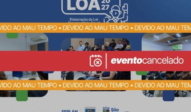 São Sebastião cancela audiência da LOA 2027 em Boiçucanga devido ao mau tempo e mantém consulta on-line