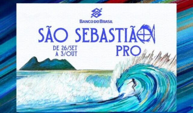 Símbolo turístico de São Sebastião ganha ilustração artesanal para pôster da etapa mundial da WSL