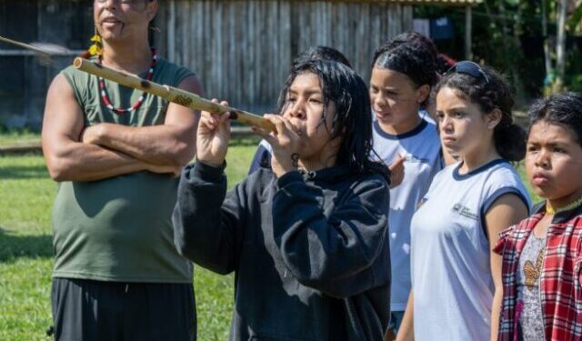 Alunos da rede municipal participam dos Jogos Escolares Indígenas no Território Rio Silveira