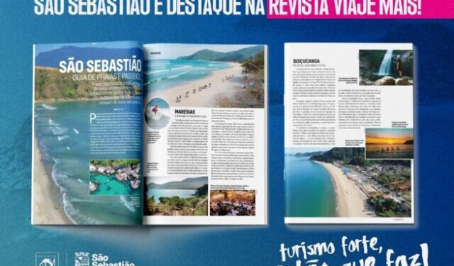 Cidade de São Sebastião é destaque na revista Viaje Mais após press trip de promoção turística 2026