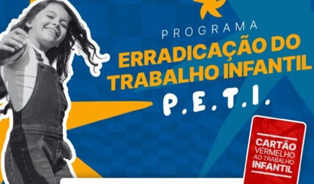 Campanha ‘Cartão Vermelho ao Trabalho Infantil’ mobiliza São Sebastião durante o mês de outubro
